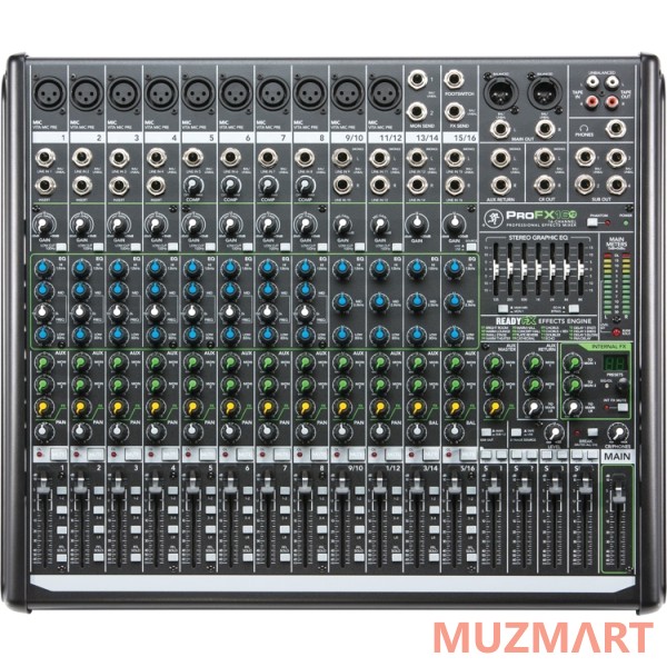 Mackie ProFX16v2 16-канальный концертный микшер с процессором эффектов