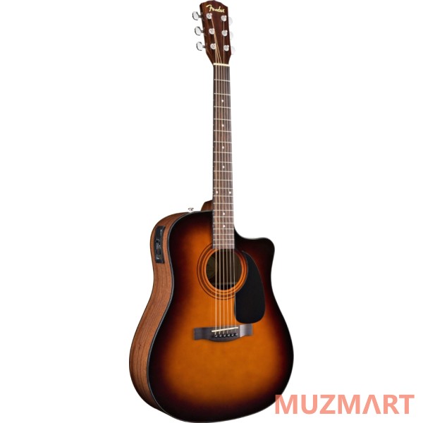 Fender CD-60CE Dreadnought Brown Sunburst Электроакустическая гитара