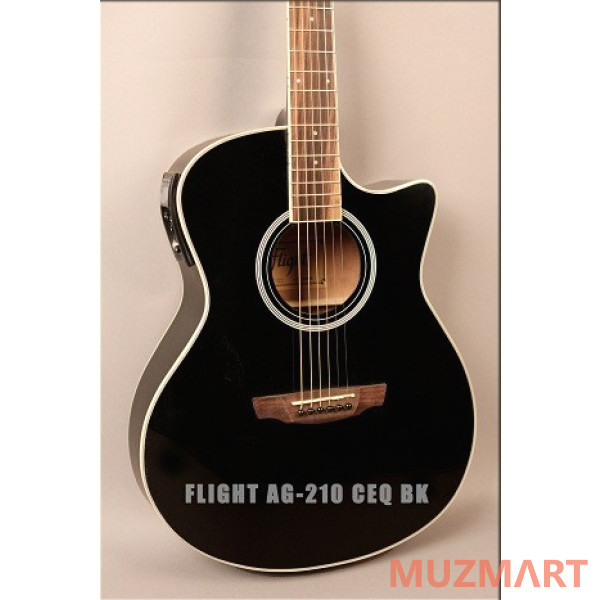 Flight AG-210 CEQ BK Электроакустическая гитара