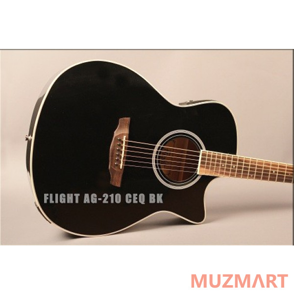 Flight AG-210 CEQ BK Электроакустическая гитара