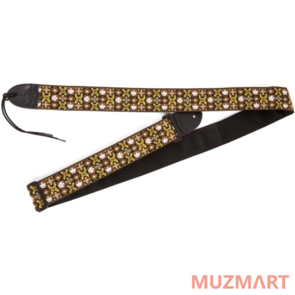 Fender 2` FESTIVAL HOOTENANNY STRAP BROWN/GOLD Ремень для гитары