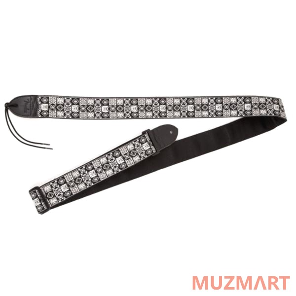 Fender 2` FESTIVAL HOOTENANNY STRAP GREY/BLACK Ремень для гитары