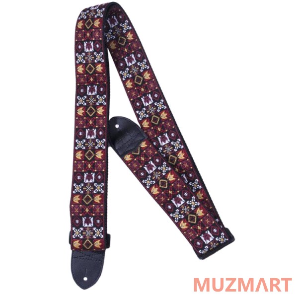 Fender 2` FESTIVAL HOOTENANNY STRAP RED Ремень для гитары