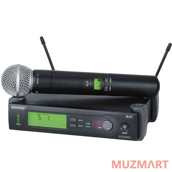 Shure SLX24E/58 L4E Профессиональная двухантенная вокальная радиосистема