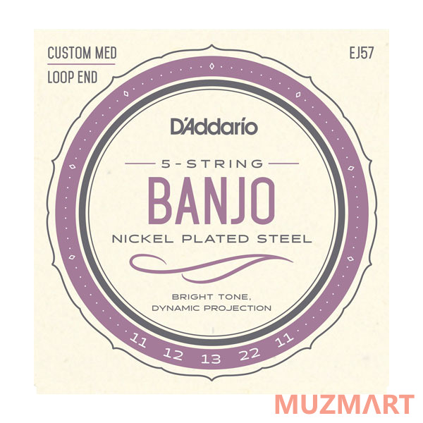 D'Addario EJ57 Струны для 5-ти струнного банджо
