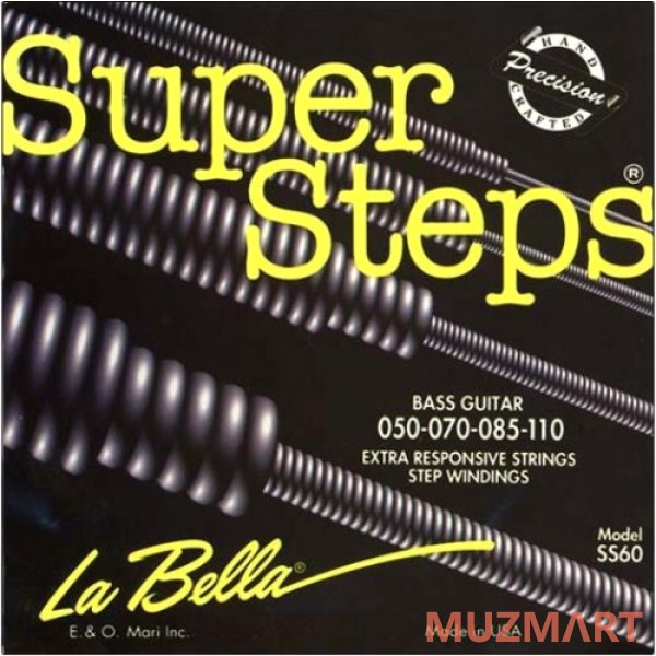 La Bella SS60 Medium 50-110 Струны для 4-х струнной бас-гитары