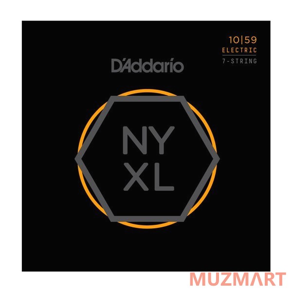 D'Addario NYXL1059 Струны для 7-струнной электрогитары, 10-59