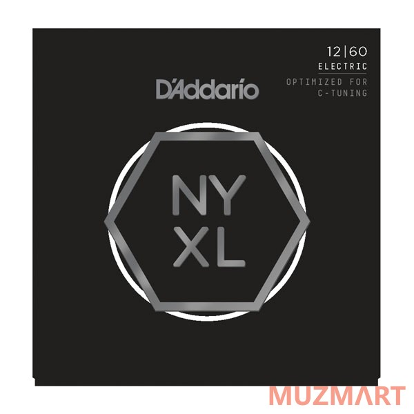 D'Addario NYXL1260 Extra Heavy Струны для электрогитары, 12-60