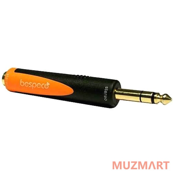 Bespeco SLAD150 Переходник 6.3mm stereo jack M / 6.3mm stereo jack F