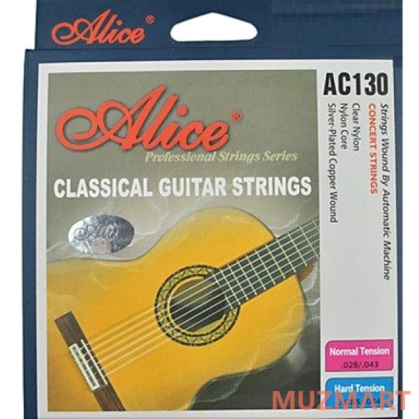 Alice AC130-N Струны для классической гитары, посеребренная медь