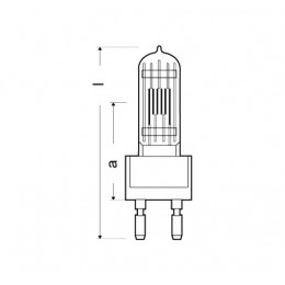Radium 230V/1000W CP71/ G-22 RHS Лампа галогенная студийная