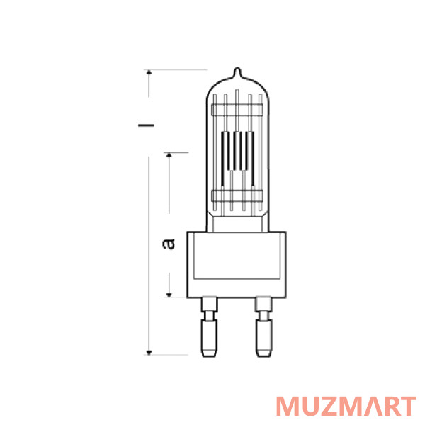 Radium 230V/1000W CP71/ G-22 RHS Лампа галогенная студийная