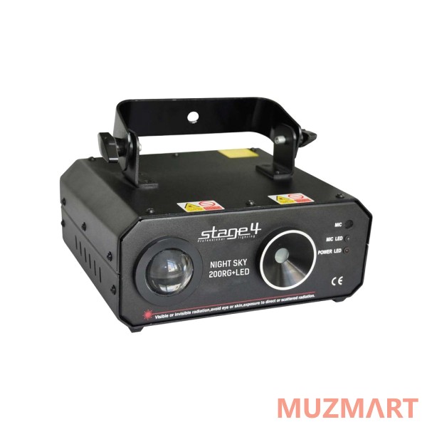 Stage 4 NIGHT SKY 200RG+LED Лазерный анимационный эффект