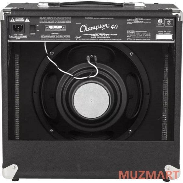 Fender Champion 40 Комбо для электрогитары, мощность 40 Вт, 1х12", 2 канала