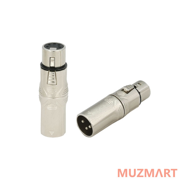 Roxtone RA5XF3XM Переходник с 5-контактного XLR мама на 3-контактный XLR папа