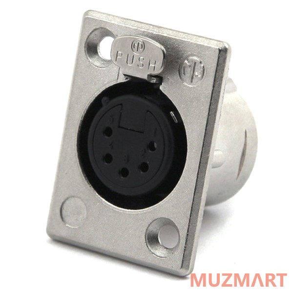 Neutrik NC5FP-1 Разъем панельный XLR 5 контактов