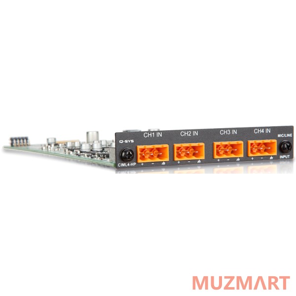 QSC CIML4-HP type 2 4 микрофонных/линейных входа, фантомное питание 48В