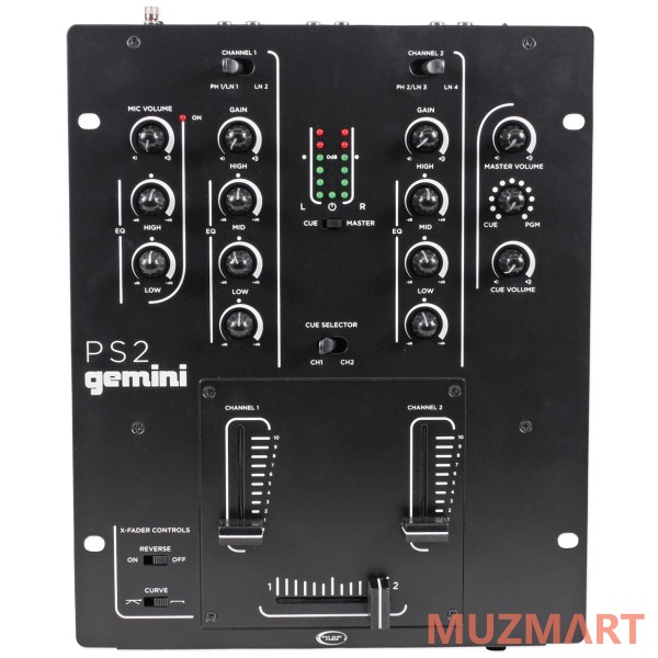Gemini PS2 DJ микшер