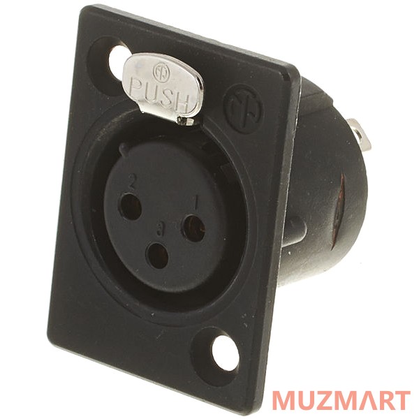 Neutrik NC3FP-B-1 Панельный разъем XLR female