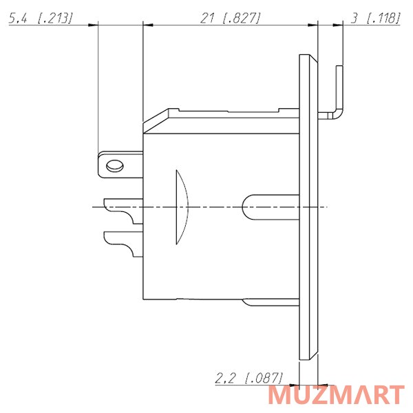 Neutrik NC3FP-B-1 Панельный разъем XLR female