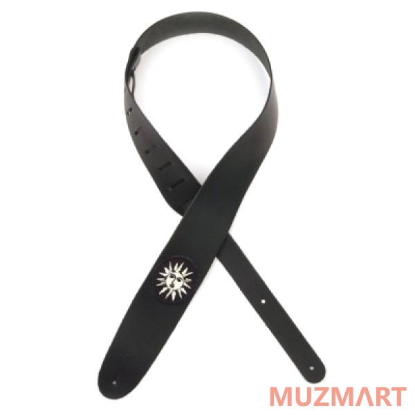 Planet Waves 2.5' Leather with Silver Sun Patch Ремень кожаный с нашивкой серебристое солнце