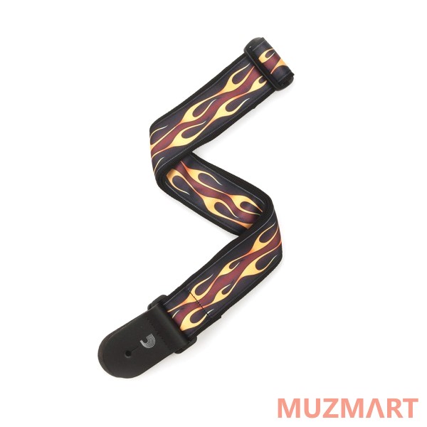Planet Waves 50MM Hotrod Flame, Red Ремень тканый с рисунком красный огонь, deluxe