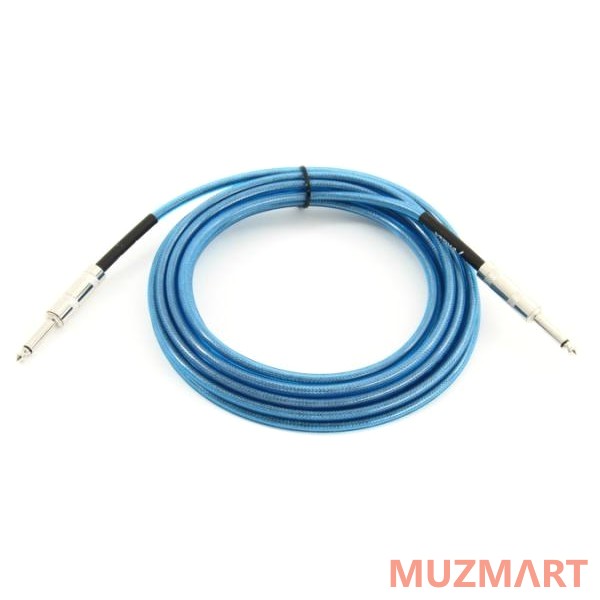 Fender 20' CALIFORNIA INSTRUMENT CABLE LAKE PLACID BLUE Инструментальный кабель Jack-Jack, 6м