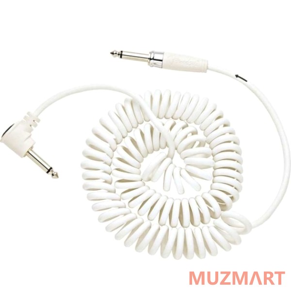 Fender KOIL KORD - 30' INSTRUMENT CABLE WHITE Кабель инструментальный, витой шнур, 9м