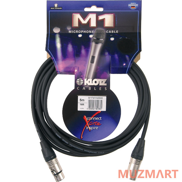 Klotz M1FM1N0500 Микрофонный кабель XLR, 5м