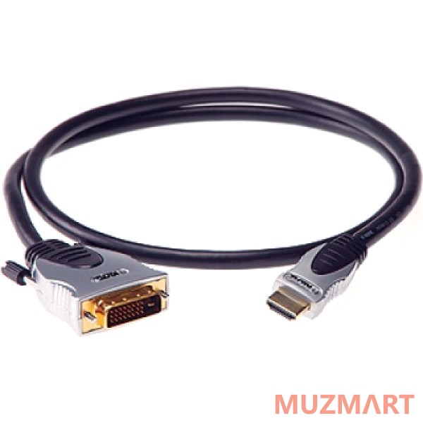 Klotz HA-DV-G05 Видеокабель с позолоченными контактами DVI и HDMI