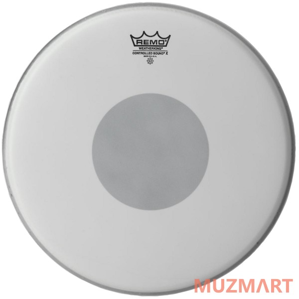 Remo CONTROLLED SOUND X 14' Однослойный матовый пластик c серым центром 14"