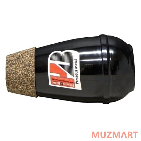 Humes & Berg New Stone Lined Snub Nose сурдина (black polished) Сурдина для трубы для занятий