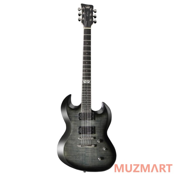 VGS Cobra Select Charcoal Black электрогитара (2-H/MasterV/MasterT/3-WS)