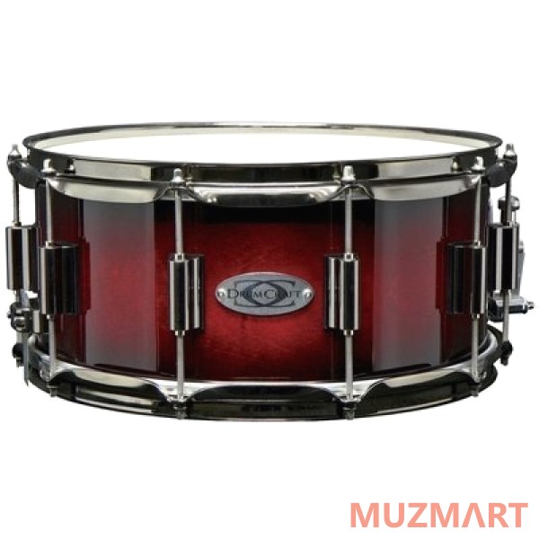 DrumCraft Series 8 Snare Drum Maple 13"x6,5" Cardiac Burst Black/Nickel HW Малый барабан 13" х 6,5"