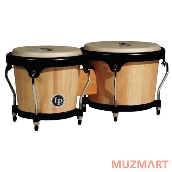Latin Percussion LPA601-AW Aspire Wood Bongos Natural/Black 6 3/4" - 8" комплект бонго