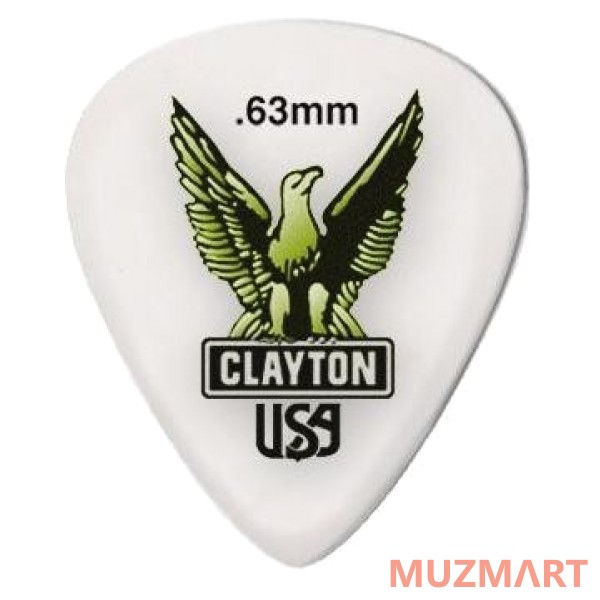 Clayton S63/12 Набор медиаторов, стандартные 0.63 mm 12 шт.