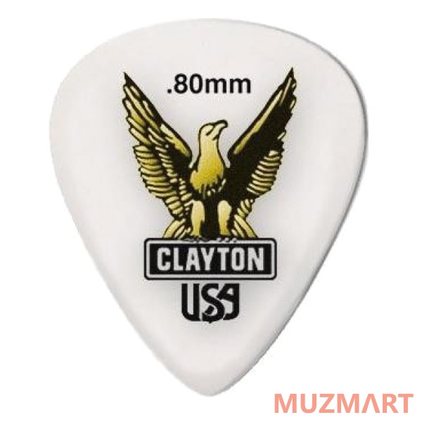 Clayton S80/12 Набор медиаторов, стандартные 0.80 mm 12 шт.
