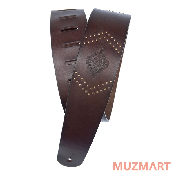 Planet Waves 25VNER01-DX Кожанный гитарный ремень, коричневый