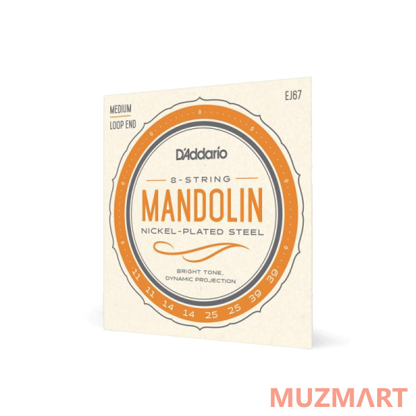 D'Addario EJ67 Струны для мандолины, 11- 39