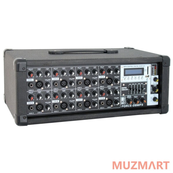 Eurosound FORCE-28MP3 Активный микшерный пульт