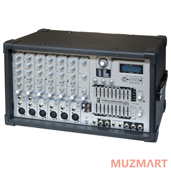 Eurosound FORCE-820USB Активный микшерный пульт