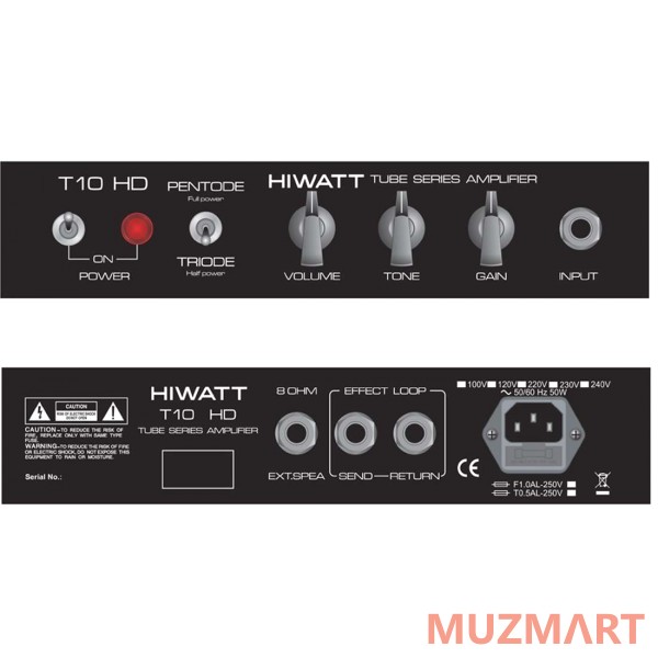 Hiwatt T10HD усилитель для электрогитары ламповый