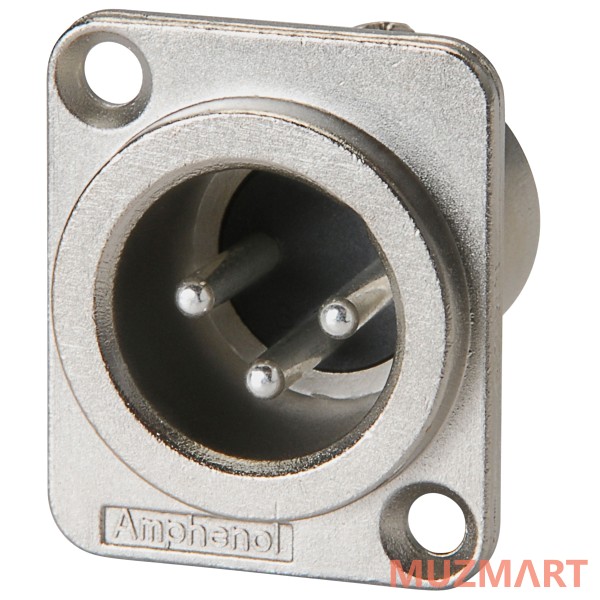 Amphenol AC3MMDZ BULK XLR 3 Панельный разъем XLR, 3 контакта