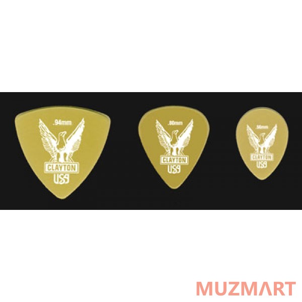 Clayton URT80/12 Набор медиаторов, широкие 0.80 mm 12 шт.