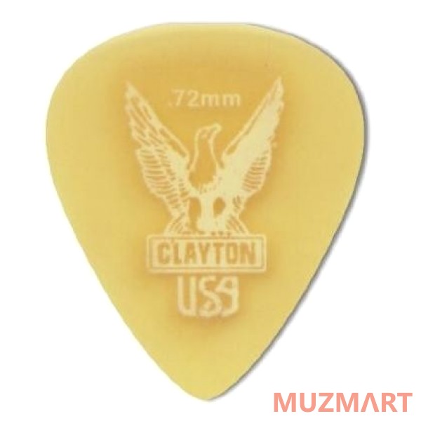Clayton US72/12 Набор медиаторов, стандартные 0.72 mm 12 шт.