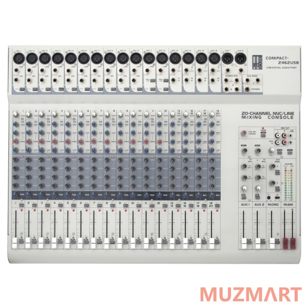 Eurosound Compact-2462USB 20-канальный микшерный пульт