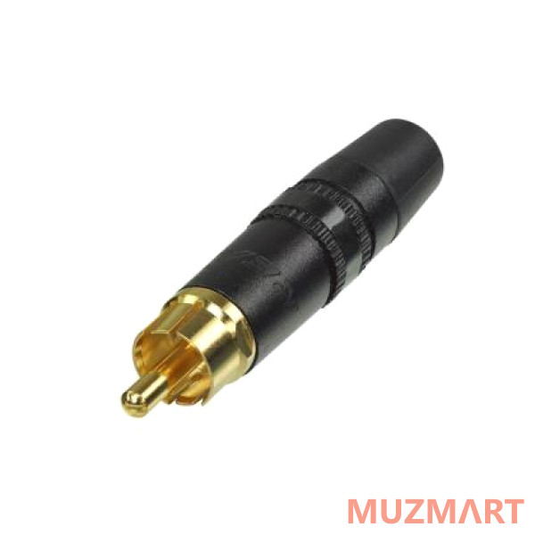Neutrik NYS373-0 Кабельный разъем RCA, черная полоса, золоченые контакты