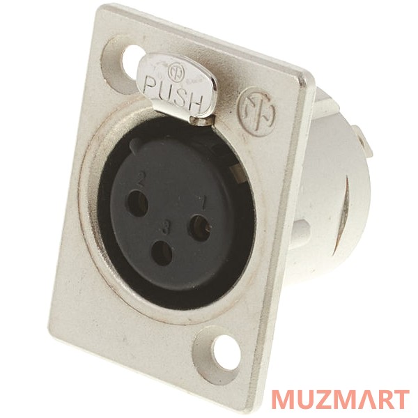 Neutrik NC3FP-1 Панельный разъем XLR female