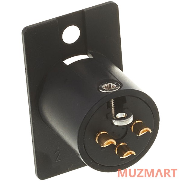 Neutrik NC3MP-B Панельный разъем XLR male золоченые контакты