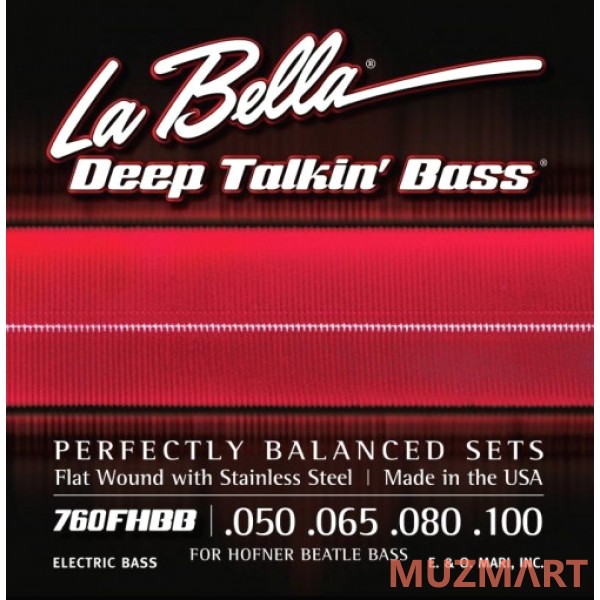 La Bella 760FHBB Medium 50-100 Струны для 4-х струнной бас-гитары